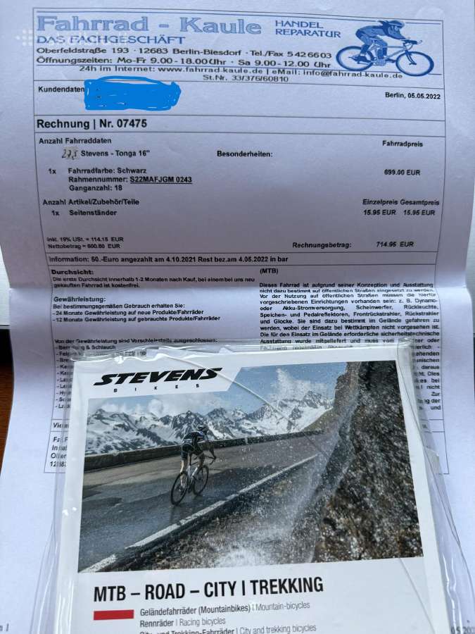 Stevens Tonga (MTB) - nuotraukos Nr. 12