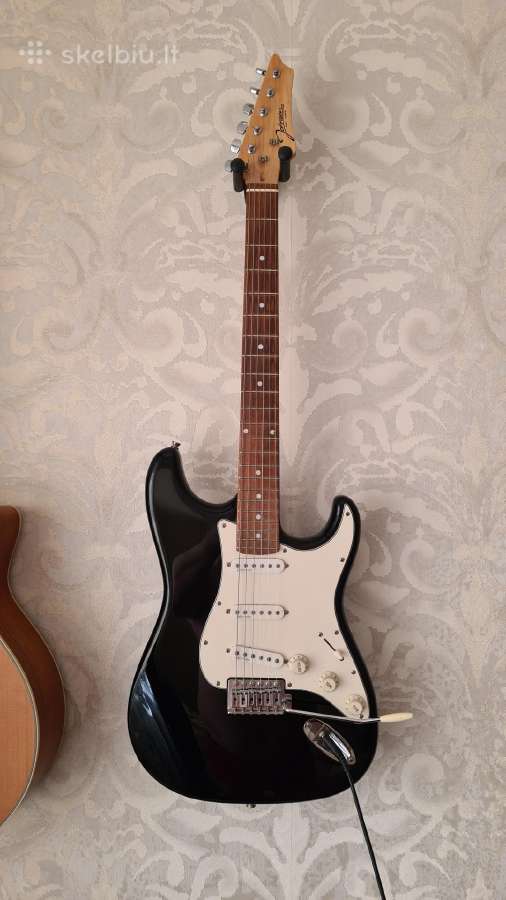 Elektrinė gitara Johnson, procesorius ir dėklas