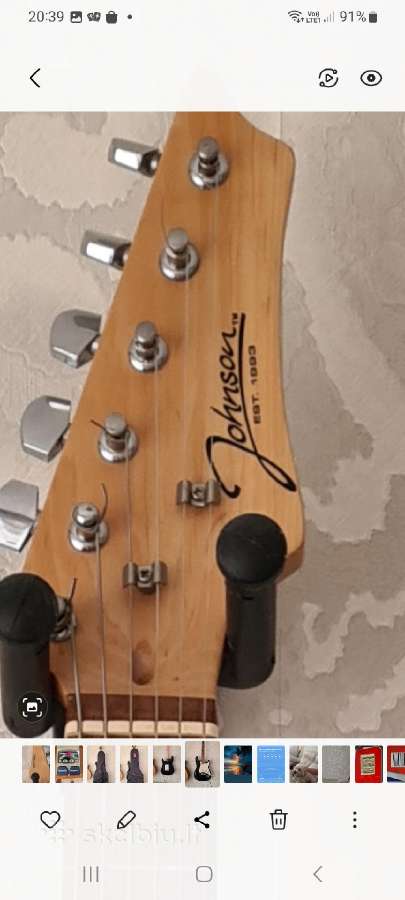 Elektrinė gitara Johnson, procesorius ir dėklas - nuotraukos Nr. 6