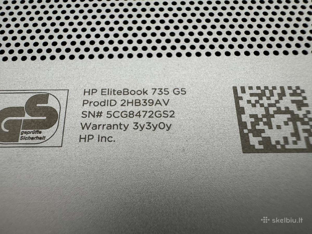 Hp Elitebook 735 G5 - nuotraukos Nr. 4