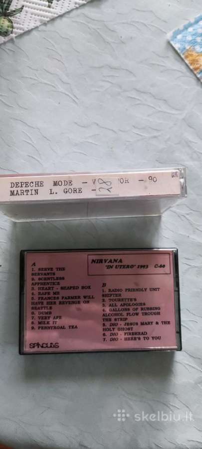 Parduodu norvana, depeche mode kasetes