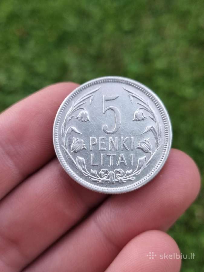 5 litai Tulpės 1925m