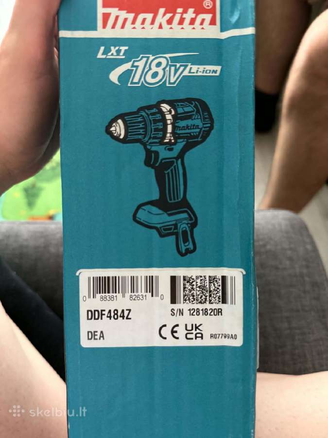Akumuliatorinis gręžtuvas Makita Ddf484z - nuotraukos Nr. 3