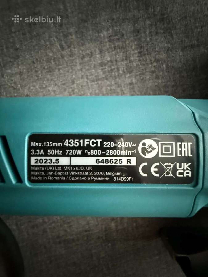 Siaurapjūklis Makita, 720 W4351fctj - nuotraukos Nr. 4
