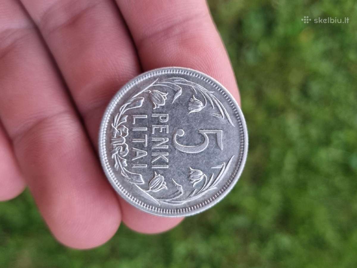 5 litai tulpės 1925m