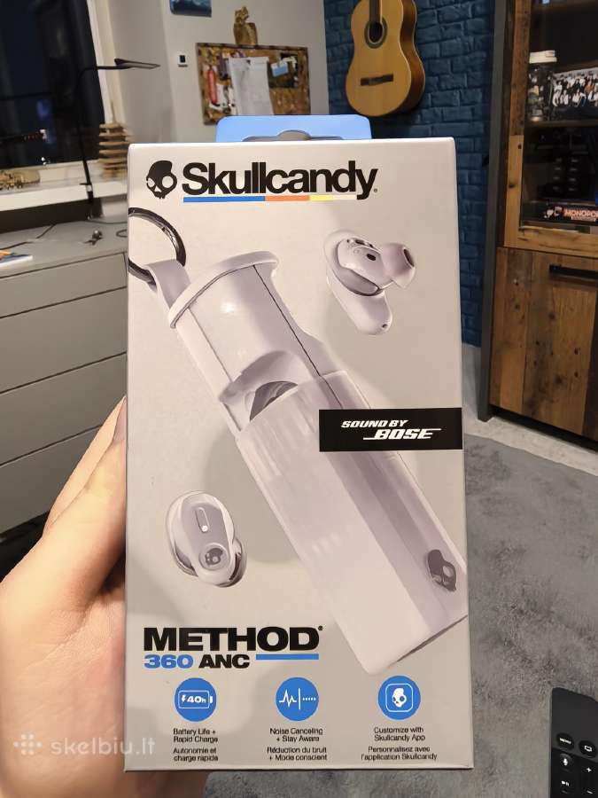 Parduodu belaidės ausines Skullcandy method 360 Nc