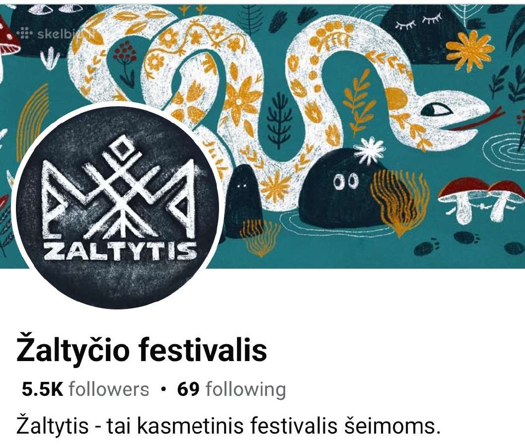 Bilietas į šeimų festivalį Žaltytis 2026