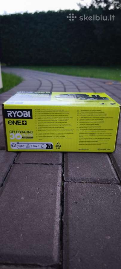 Ryobi One+ akumuliatorius 4ah + pakrovėjas, nauji. - nuotraukos Nr. 6