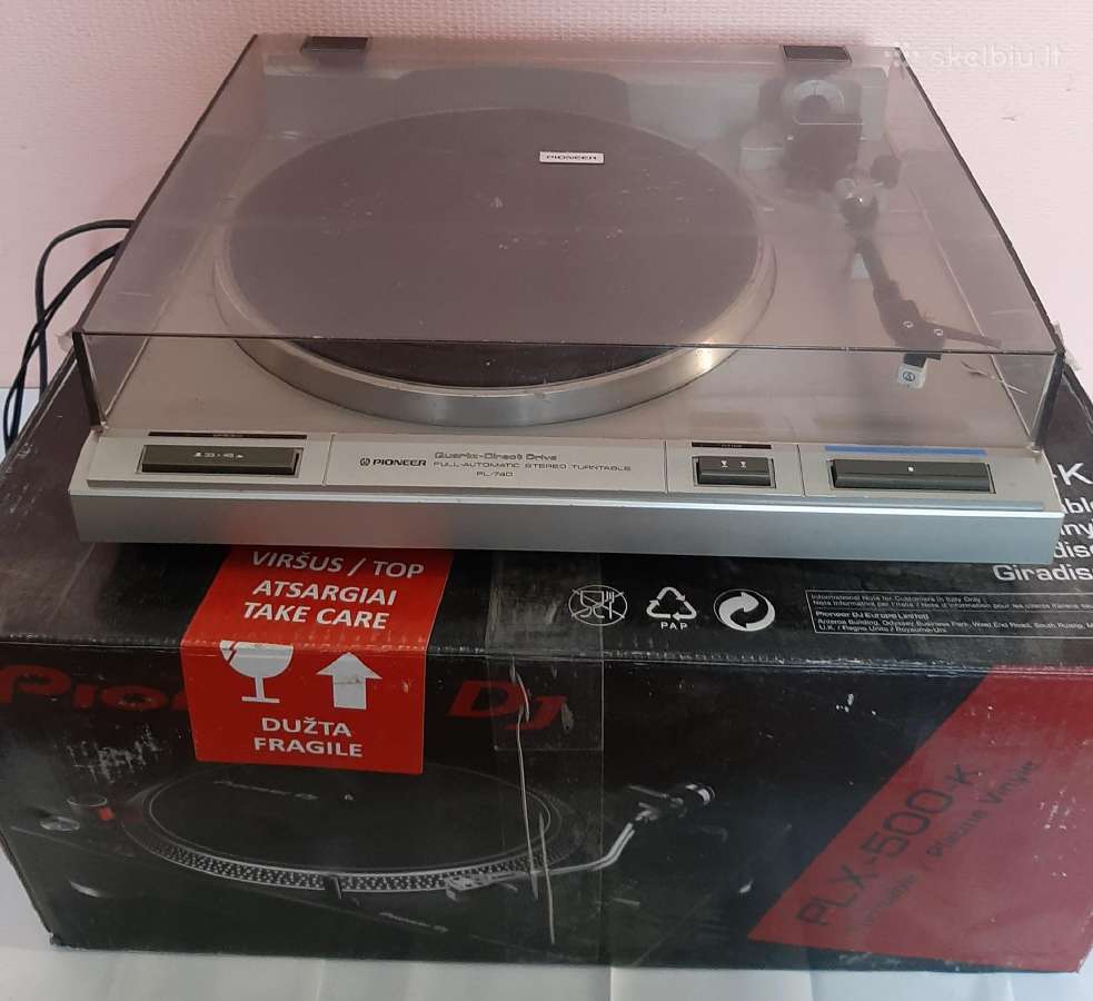 Patefonas Pioneer Pl 740 grotuvas turntable - nuotraukos Nr. 3