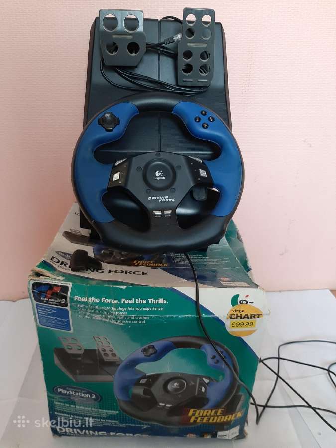 Logitech Driving force Ps2 Žaidimų vairas