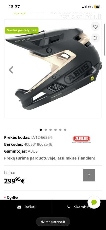 Šalmas abus airdrop mips black gold - nuotraukos Nr. 2