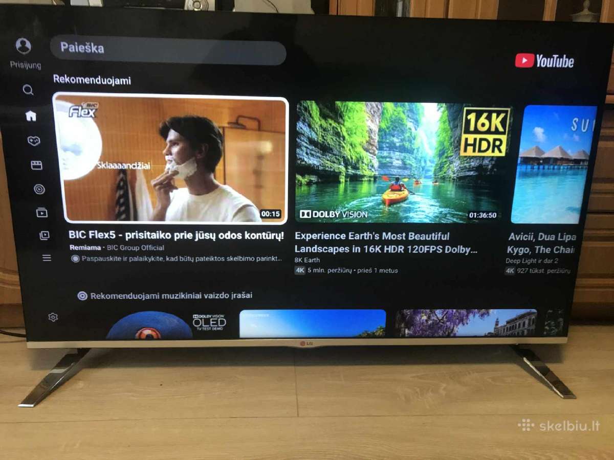 LG 122 cm įstrižainės smart LED televizorius