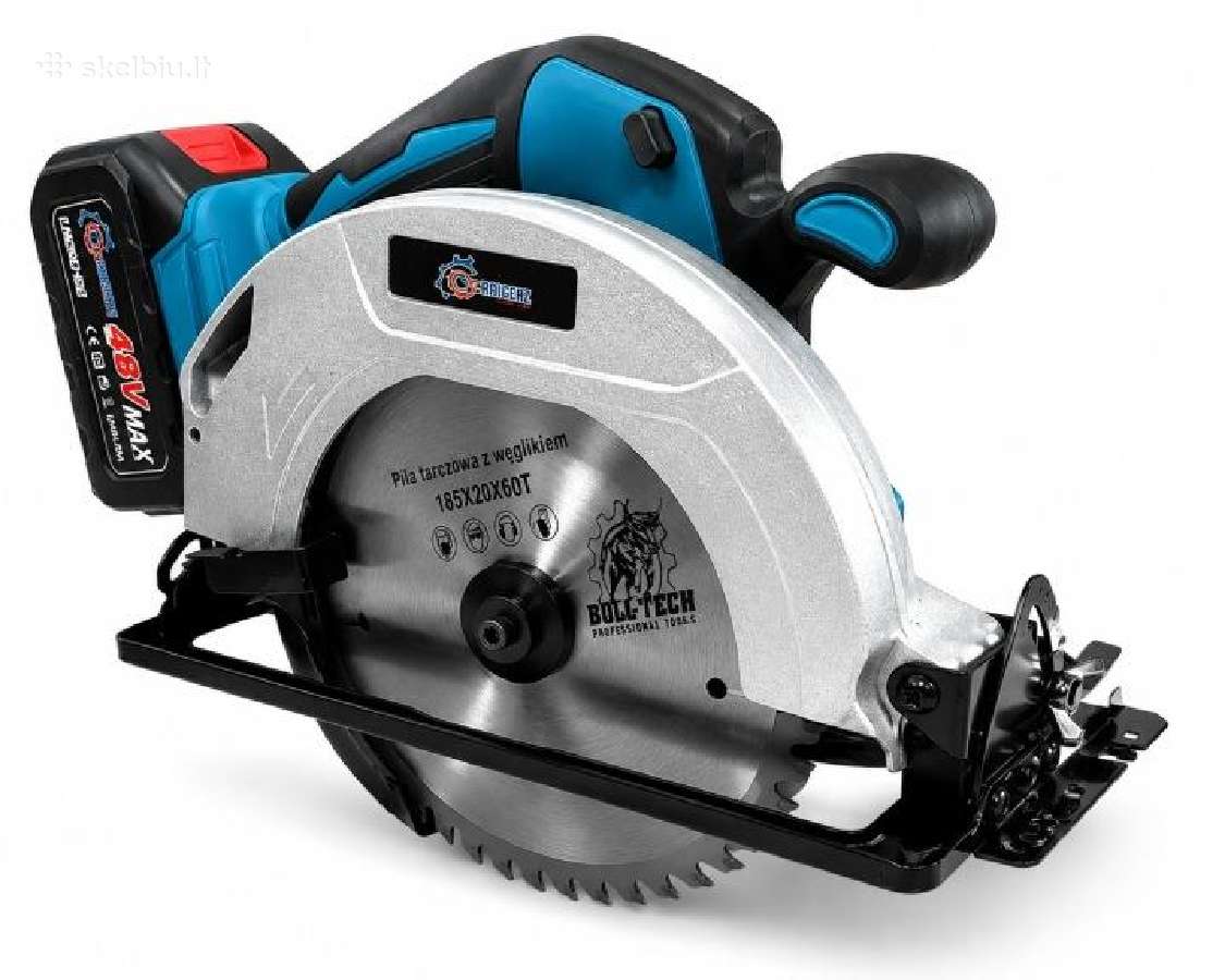 Naujas brushless diskinis pjūklas 2x18v 185mm - nuotraukos Nr. 3