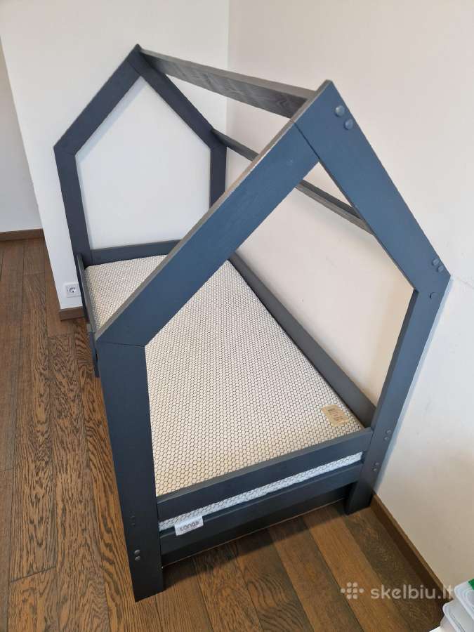 Lova namelis su stalčium 160x80cm - nuotraukos Nr. 8