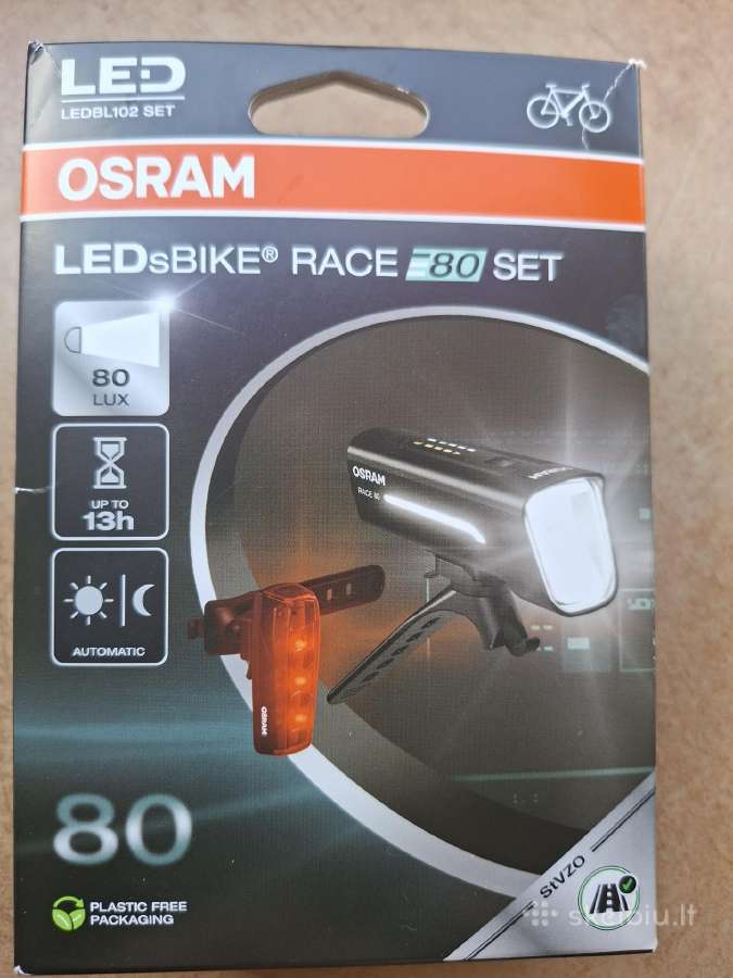 LED apšvietėjas ant dviračio keliui apšviesti