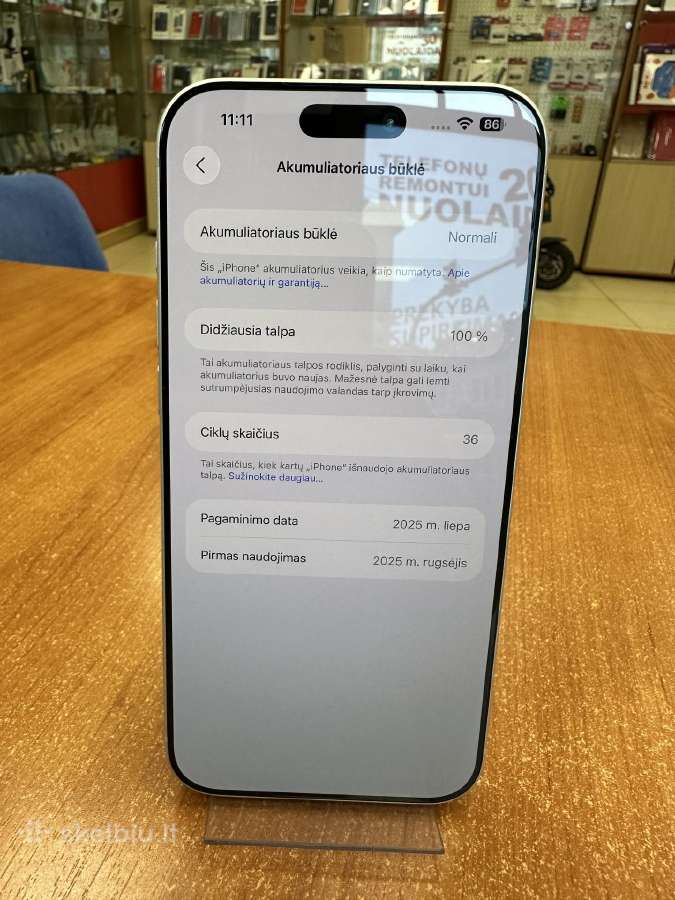 Apple iPhone 17 Pro Max 512 GB (Naudotas) - nuotraukos Nr. 2