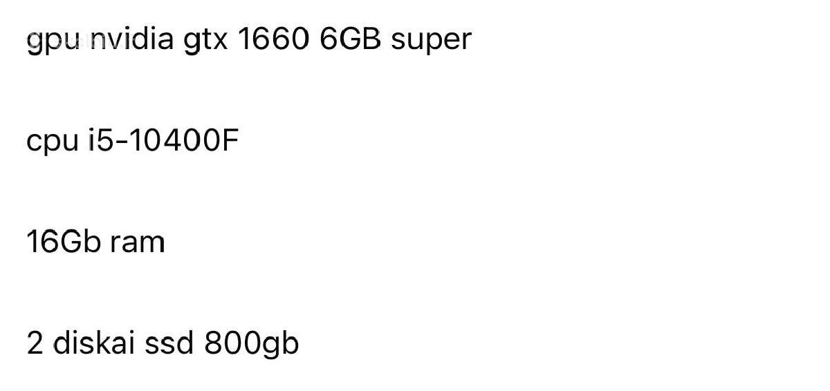 Gaming pc 1660super i5-10400f