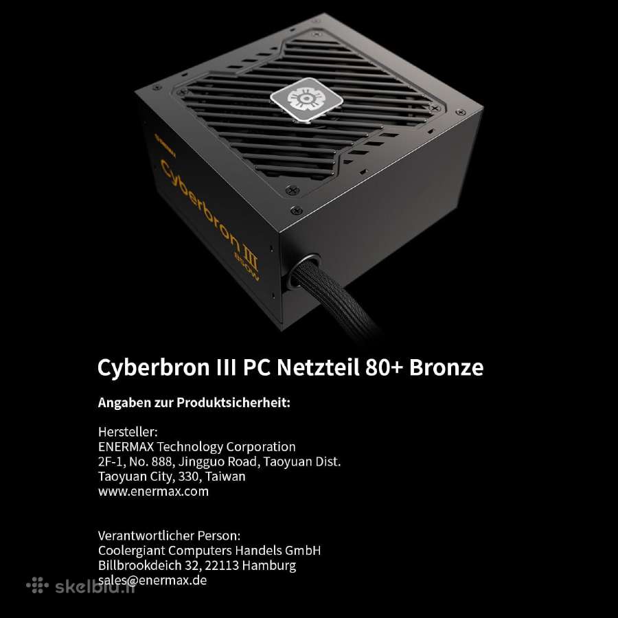 Naujas ! 850w Atx 3.1 – 80 Plus Bronze - nuotraukos Nr. 8