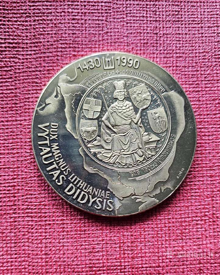 1990 m. stalo medalis. (60 mm.) - nuotraukos Nr. 2