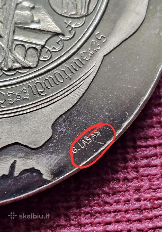 1990 m. stalo medalis. (60 mm.) - nuotraukos Nr. 3