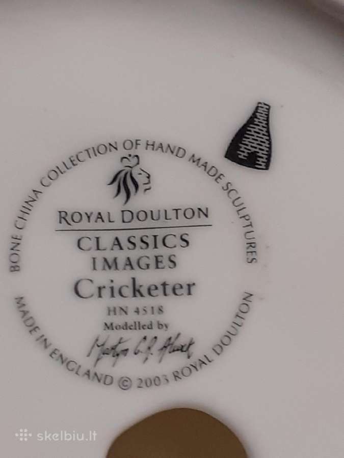 Royal Doulton kaulinio porceliano rankų darbo 4518 - nuotraukos Nr. 11