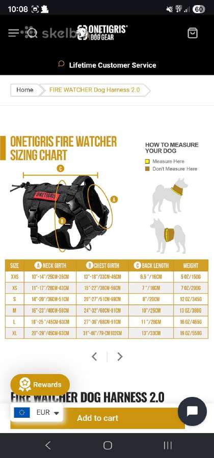 Onetigris Fire Watcher 2.0 Petnešos - nuotraukos Nr. 2