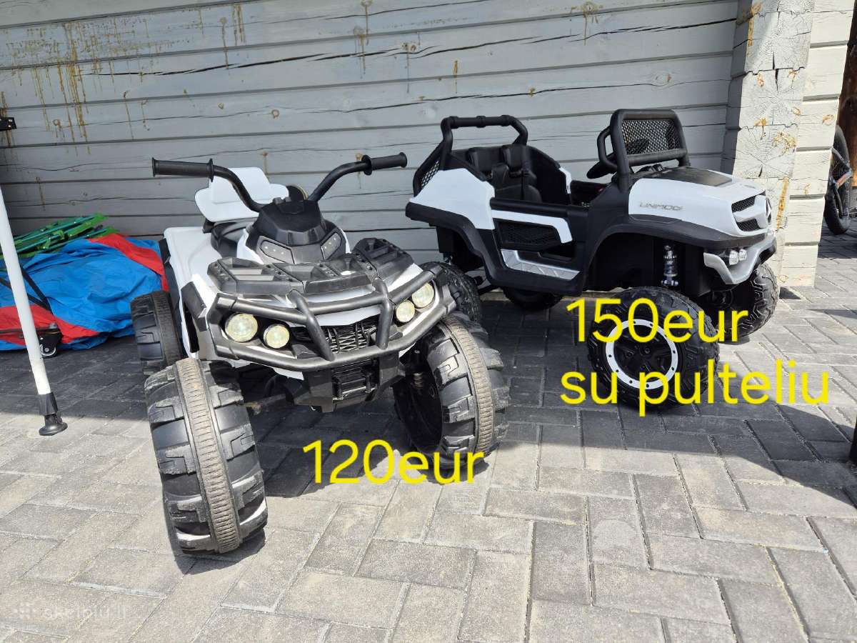 Elektrinis keturratis dzipas motociklas