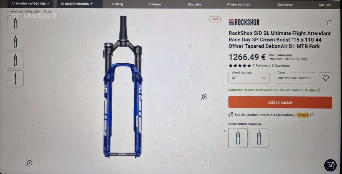 Rockshox SID SL Ultimate - nuotraukos Nr. 2