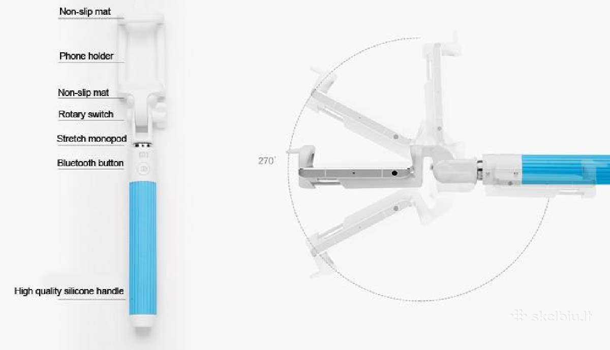 Xiaomi selfie lazda bluetooth - nuotraukos Nr. 8