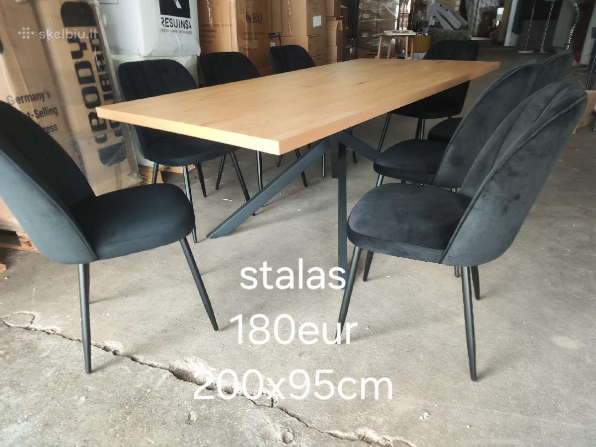 Stalas valgomojo didelis modernus