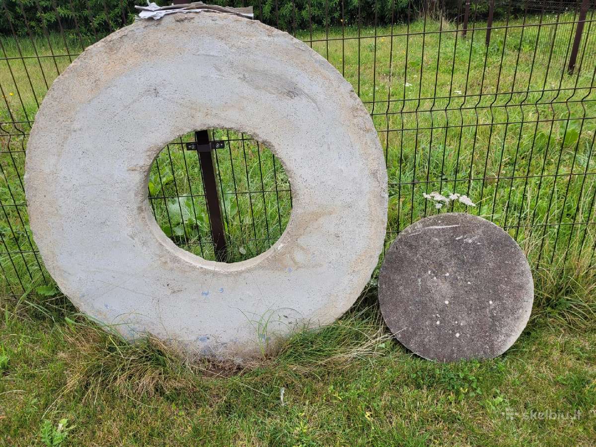 Beton. šulinio dangtis 118cm su skyle ir uždengimu