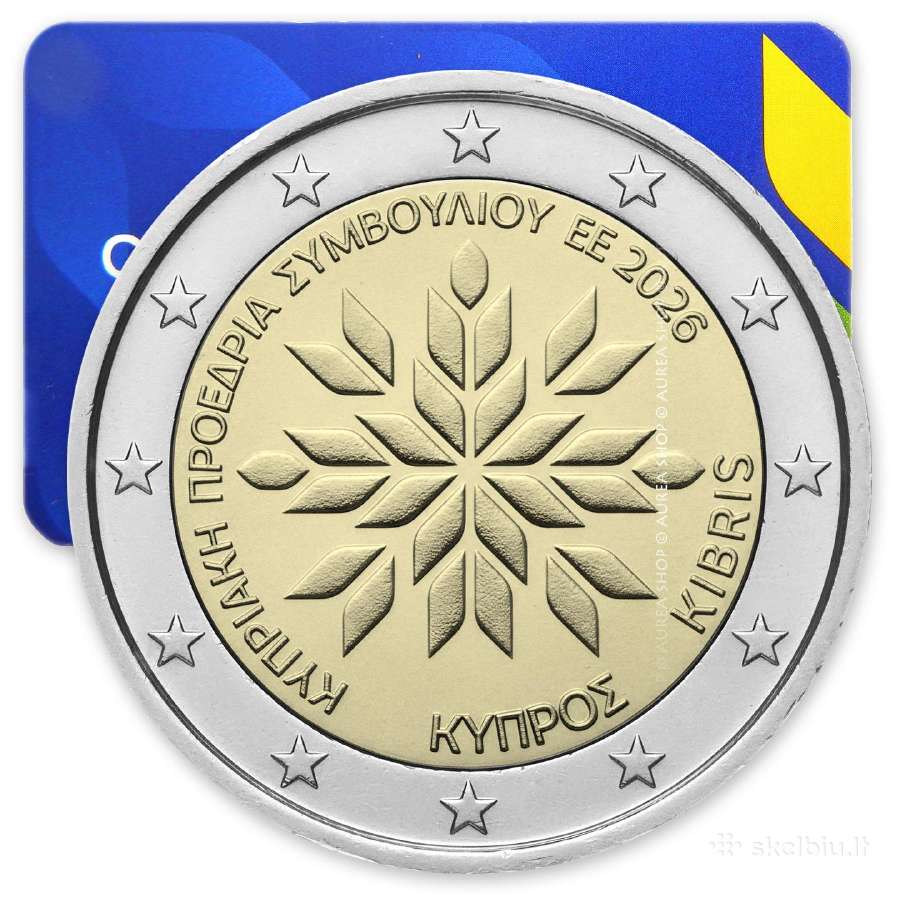 2026 Kipro 2€ monetos ir rinkiniai!