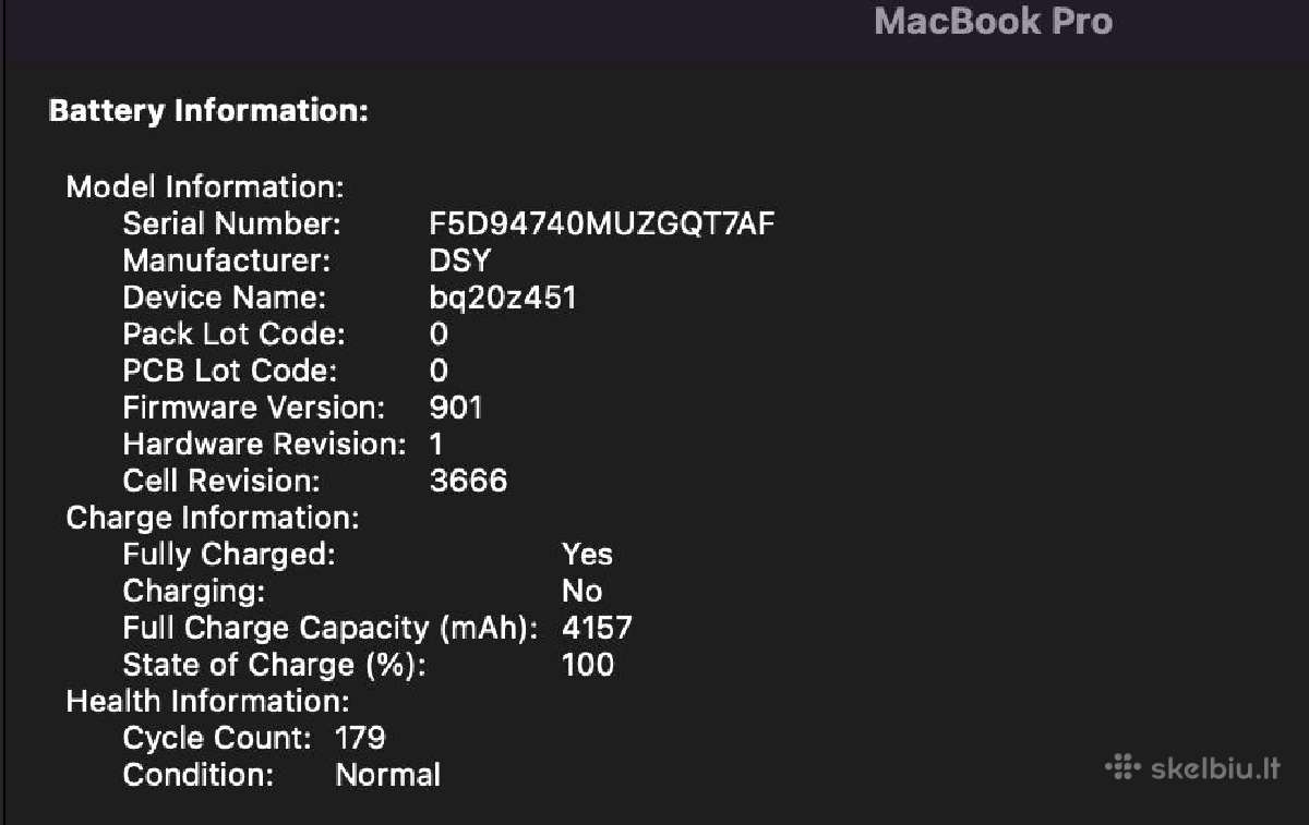 MacBook Pro 13", i7,16gb, 256gb - A1708 - nuotraukos Nr. 7