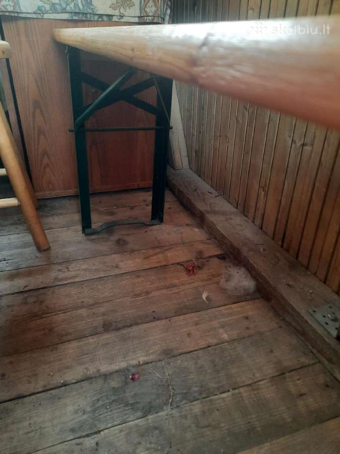 Patikimas medinis suolas, stalas - nuotraukos Nr. 2