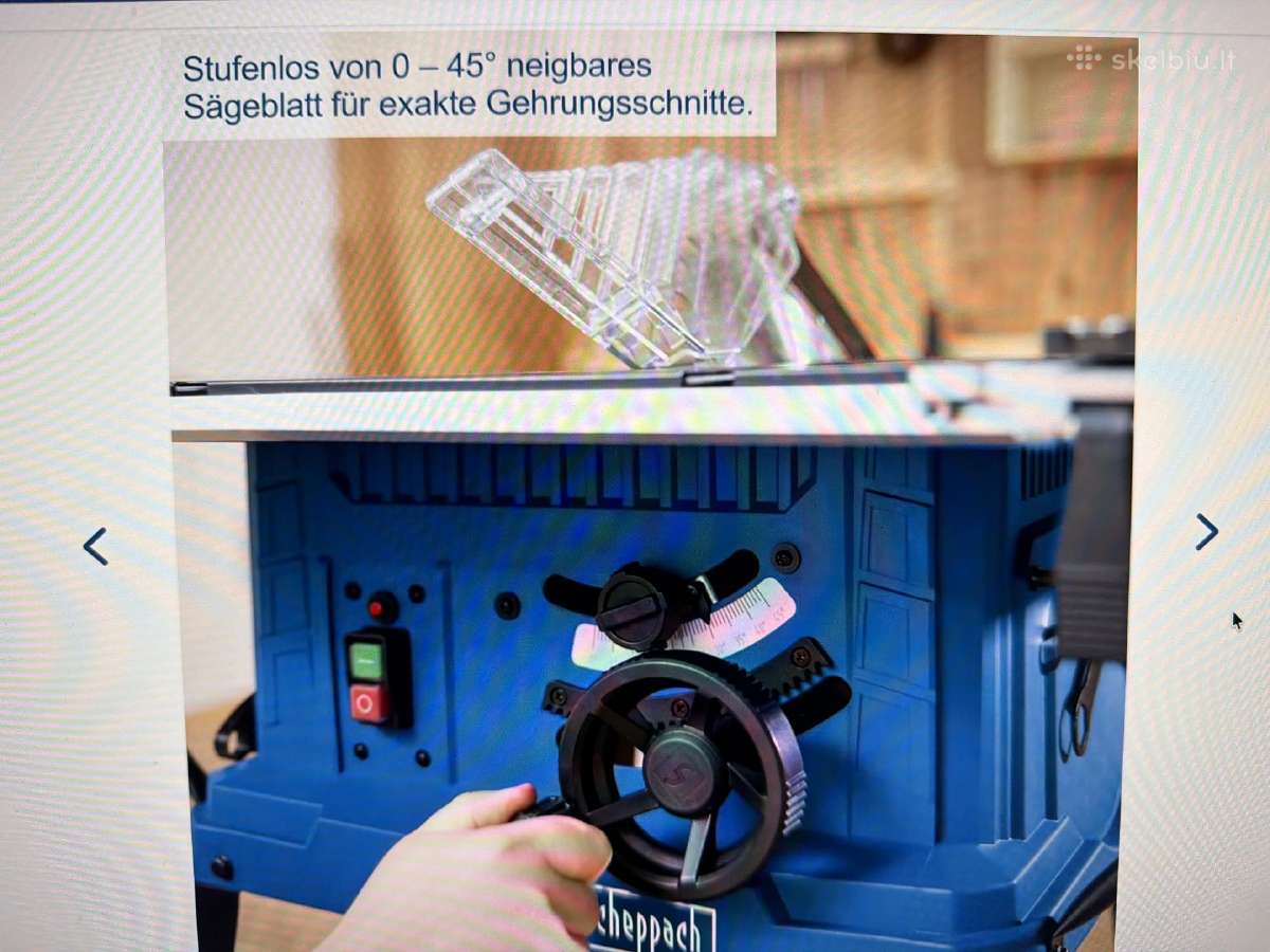 Diskinės pjovimo staklės Scheppach Hs254 2200w - nuotraukos Nr. 4
