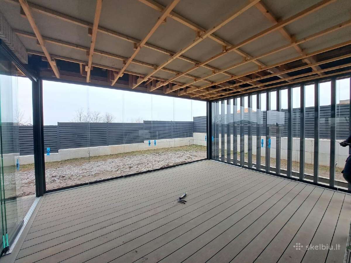 Berėmės stumdomos stiklo sistemos terasoms, balkon - nuotraukos Nr. 9