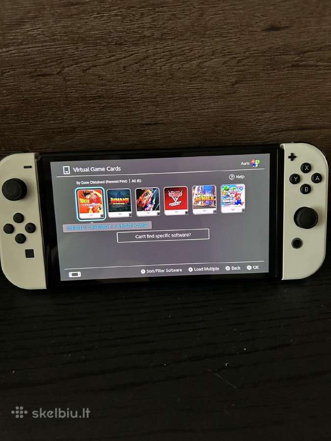 Nintendo switch Oled su garantija ir 6 žaidimais