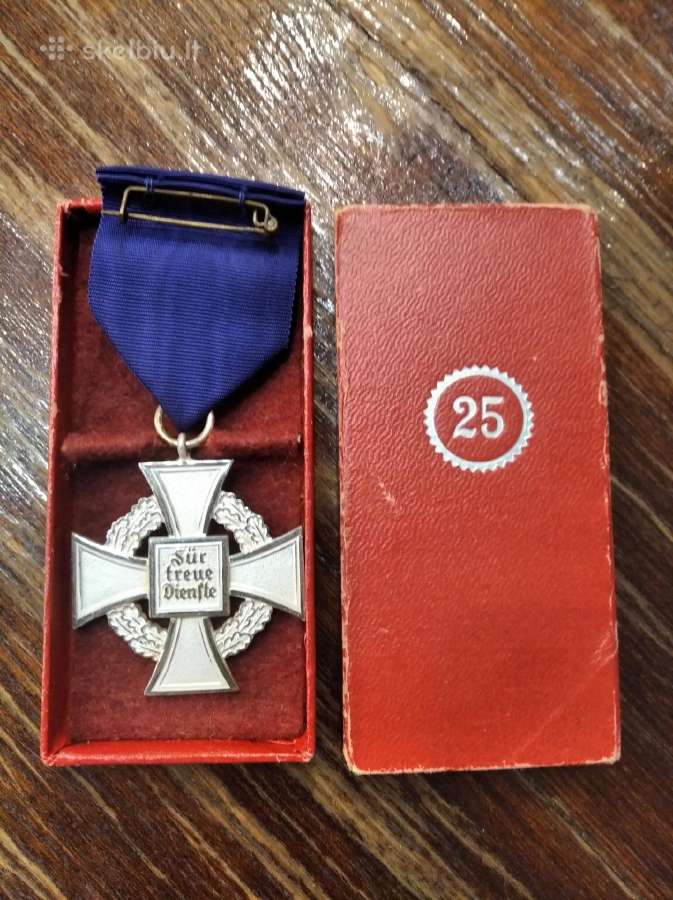 Vokiškas medalis uz 25metu tarnyba Ww2 - nuotraukos Nr. 2