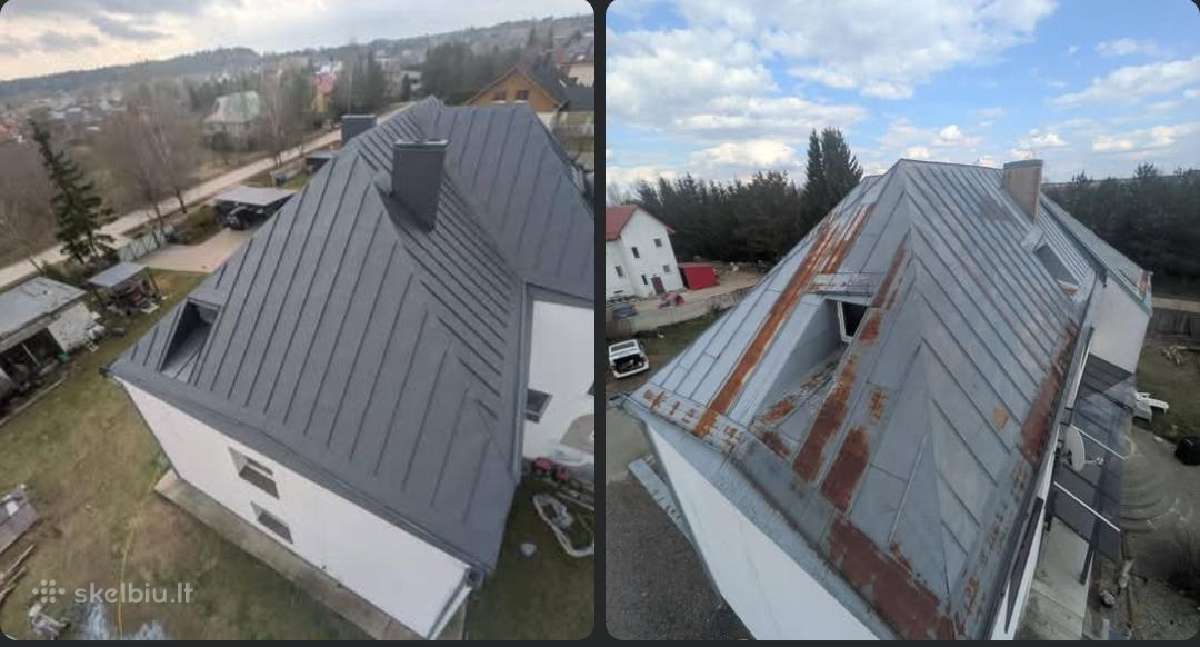 Stogų ir fasadų dažymas Kaunas Dekoratyvinis tin - nuotraukos Nr. 5