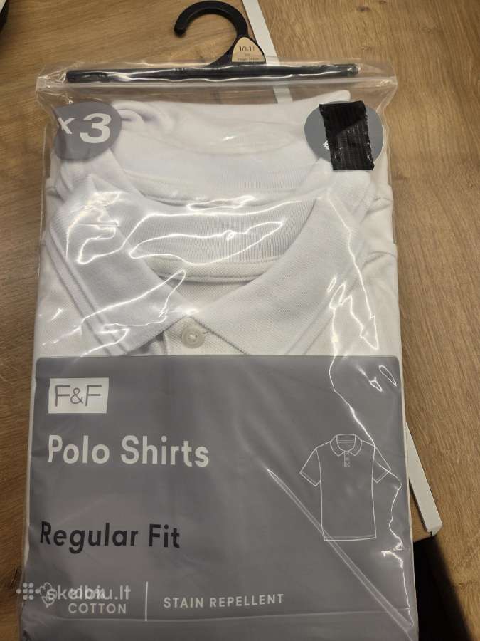 Polo marškinėliai balti - nuotraukos Nr. 8