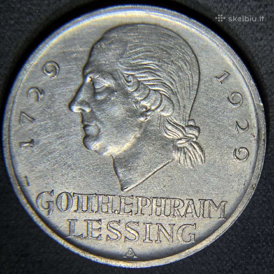 5 Reichsmark 1929 A (Gotthold Ephraim Lessing)