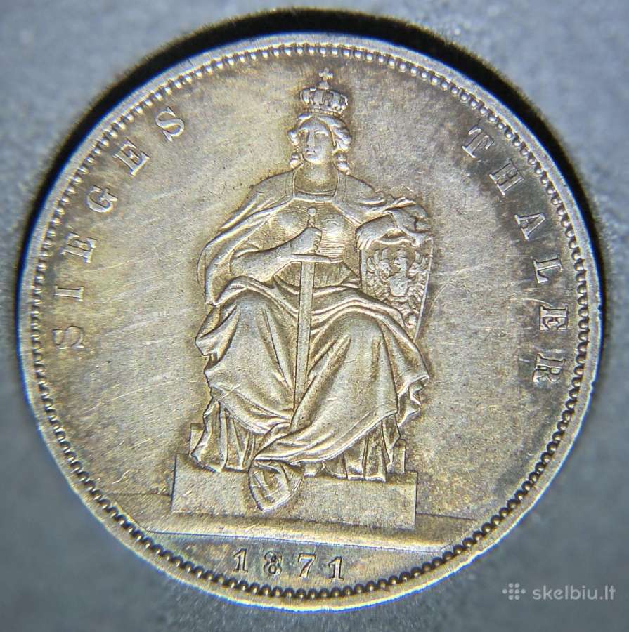 Siegesthaler 1871 A (Pergalės taleris) Vilhelmas I