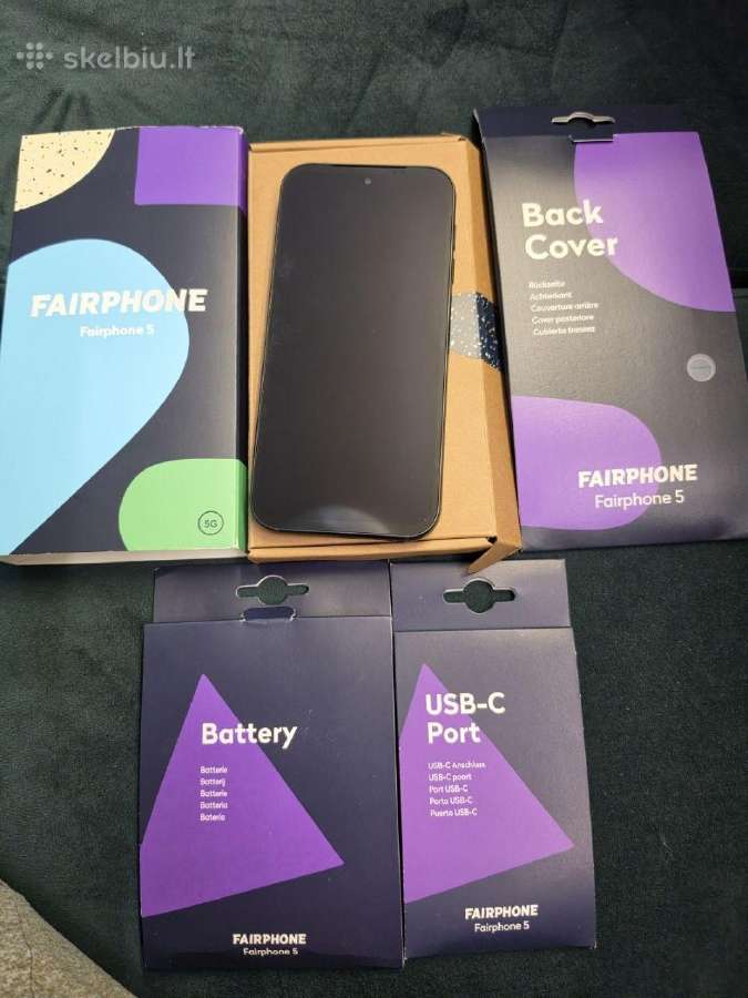 Nenaudotas Fairphone 5 8/256gb
