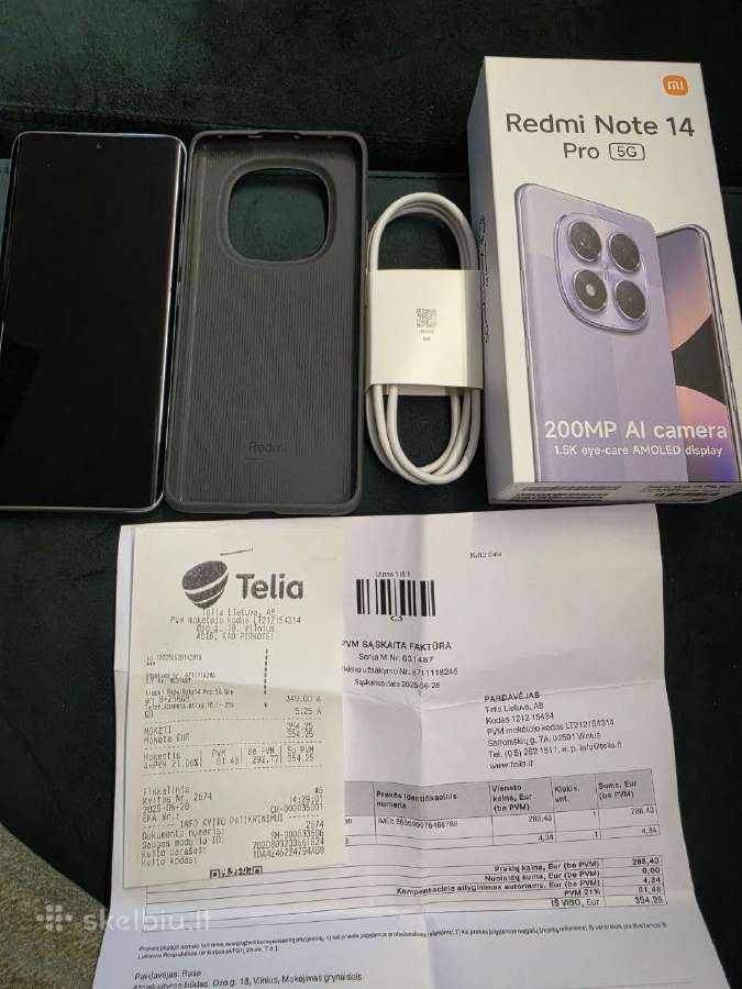 Tik ispakuotas Redmi note 14 pro 5G - nuotraukos Nr. 2
