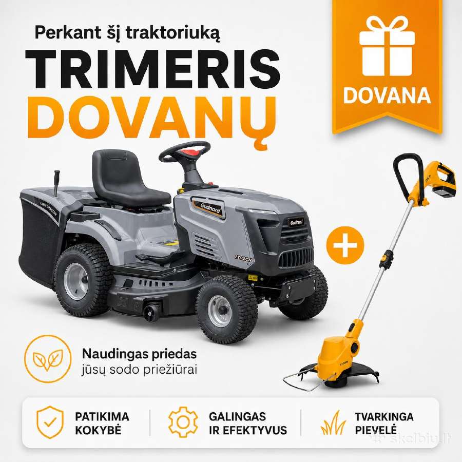 Akcija Gudnord Lt92ch 92 cm + trimeris Dovanų