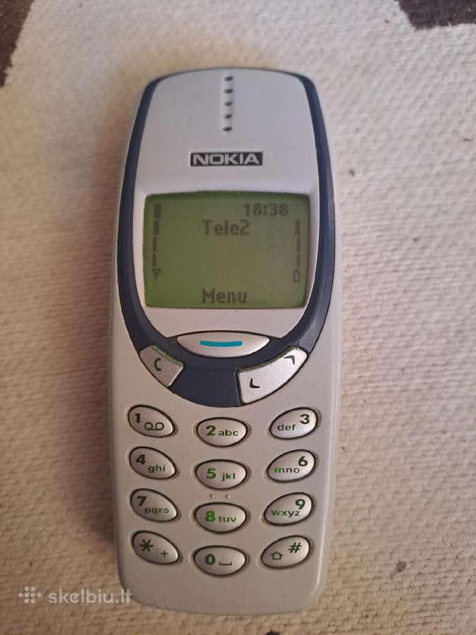 Geros buklės pilnai veikianti nokia 3310