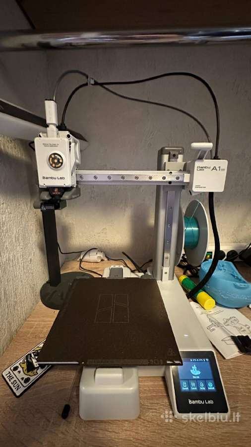 Bambu Lab A1 Mini (2 vnt.), Ams lite + Sunlu dryer