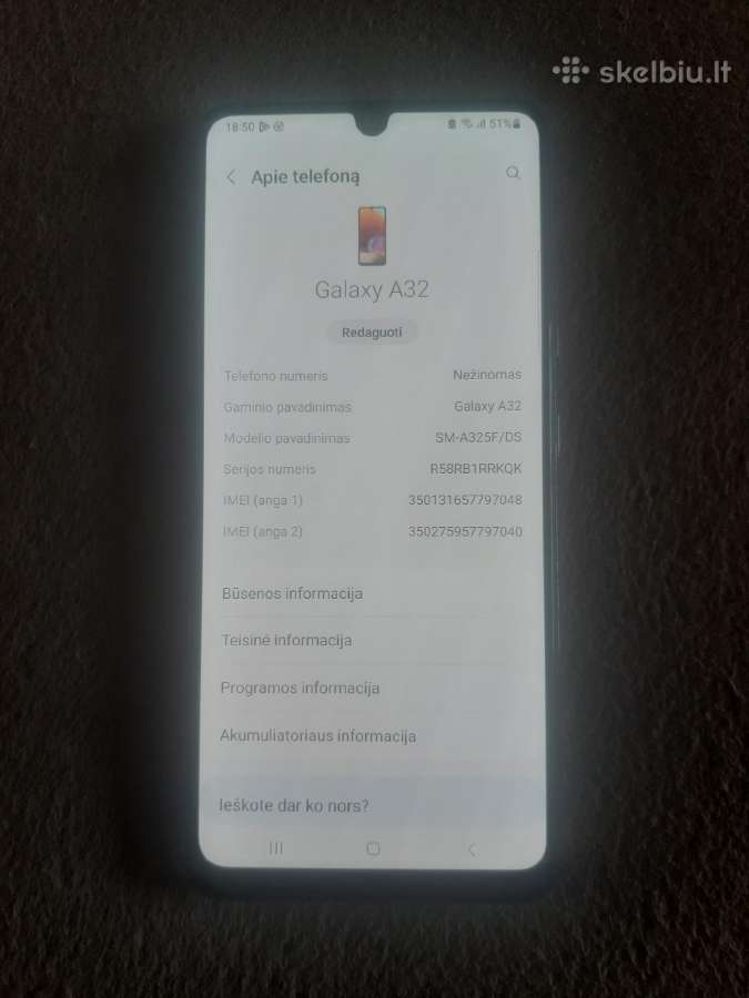 Samsung a32 128gb - nuotraukos Nr. 3