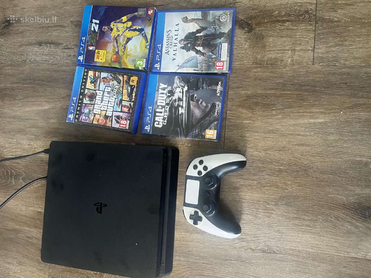 Ps4 slim + žaidimai