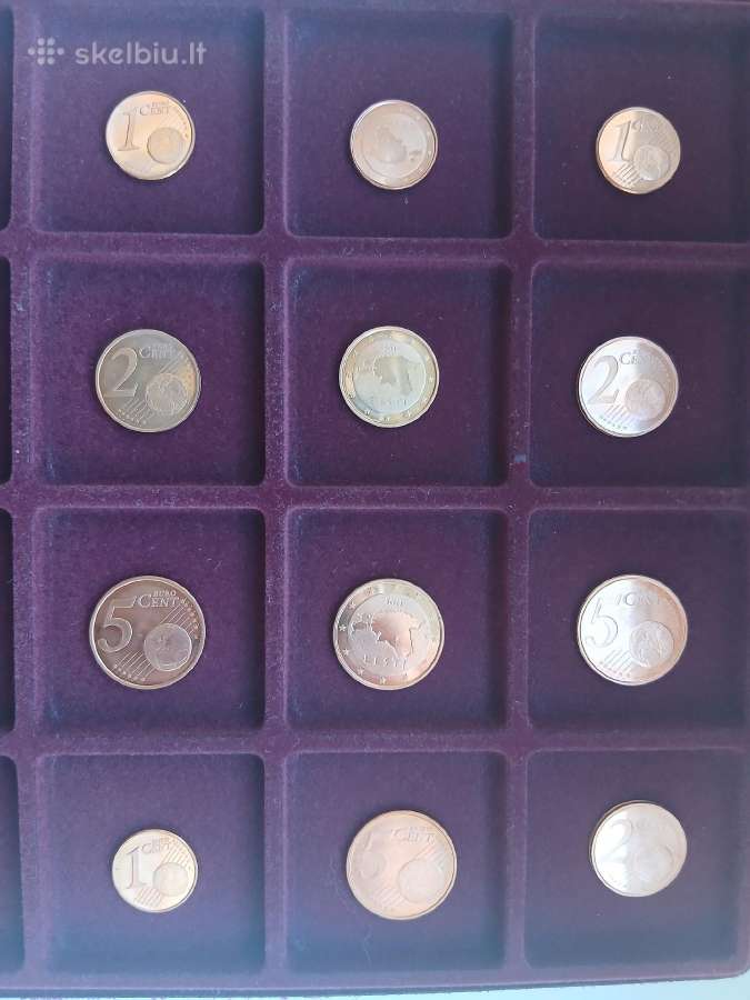 Estonija 2011 Unc 1,2,5 centai